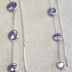 Silver Threader Earrings